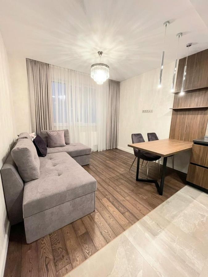 1 Room 60M2 Center Of Obolon Near River Side. 11 Floor 基輔 外观 照片